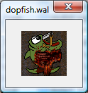 Quake 2 .wal texture - an unwell Dopefish.