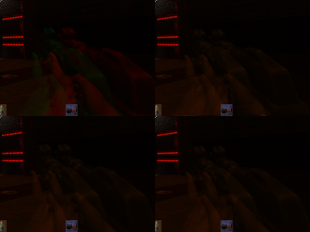 The four new stereoscopic rendering modes