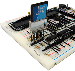 SD card in slot