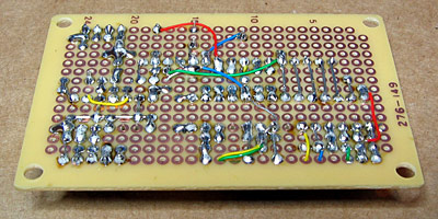 The underside of the VDC showing the soldering technique