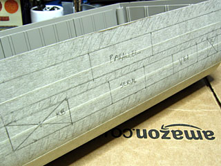 Rear panel marked for mounting connectors