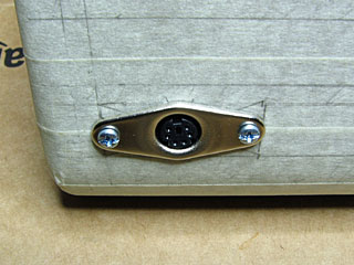 Keyboard connector mounted in the case