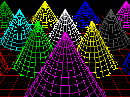 Example of TMS9918A Graphics II output