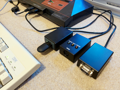 The VDrive3 alongside the tape interface and RS-232 modules.