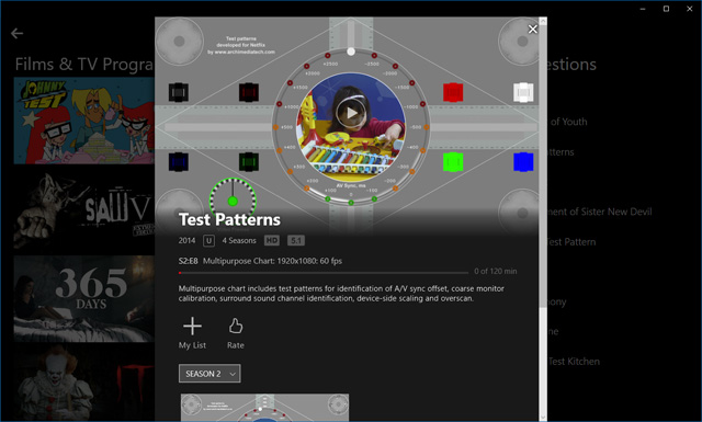 Netflix speaker test