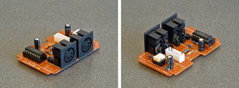 The assembled circuit board for the adaptor