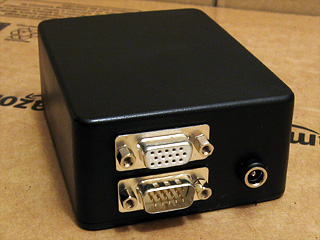 All of the sockets installed in the back of the project box