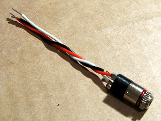 3.5mm stereo jack socket for LCD glasses connector