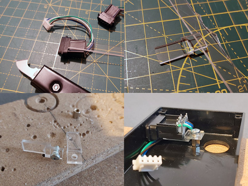 Mounting tabs for the DE-9 connectors