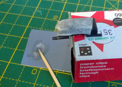 Filling the gaps in the join with two-part epoxy resin