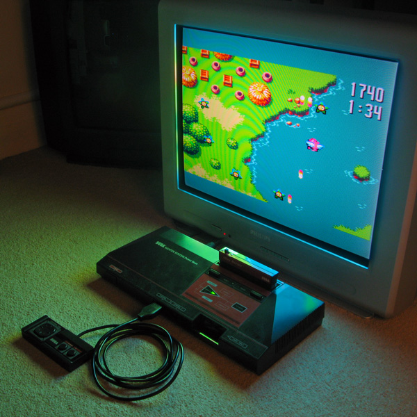 Flight of Pigarus running on the Master System